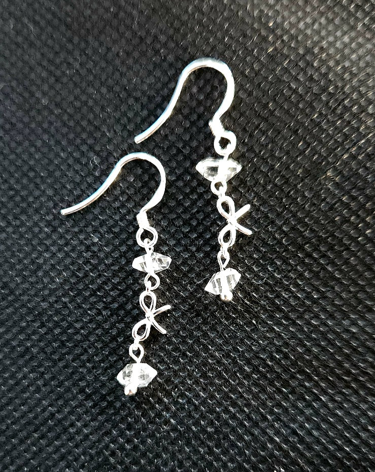 Diamond coquette earrings